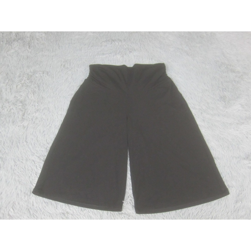 Old Navy Shorts‎ Womens Small Black Maternity Culotte Jersey Knit Pull On Summer